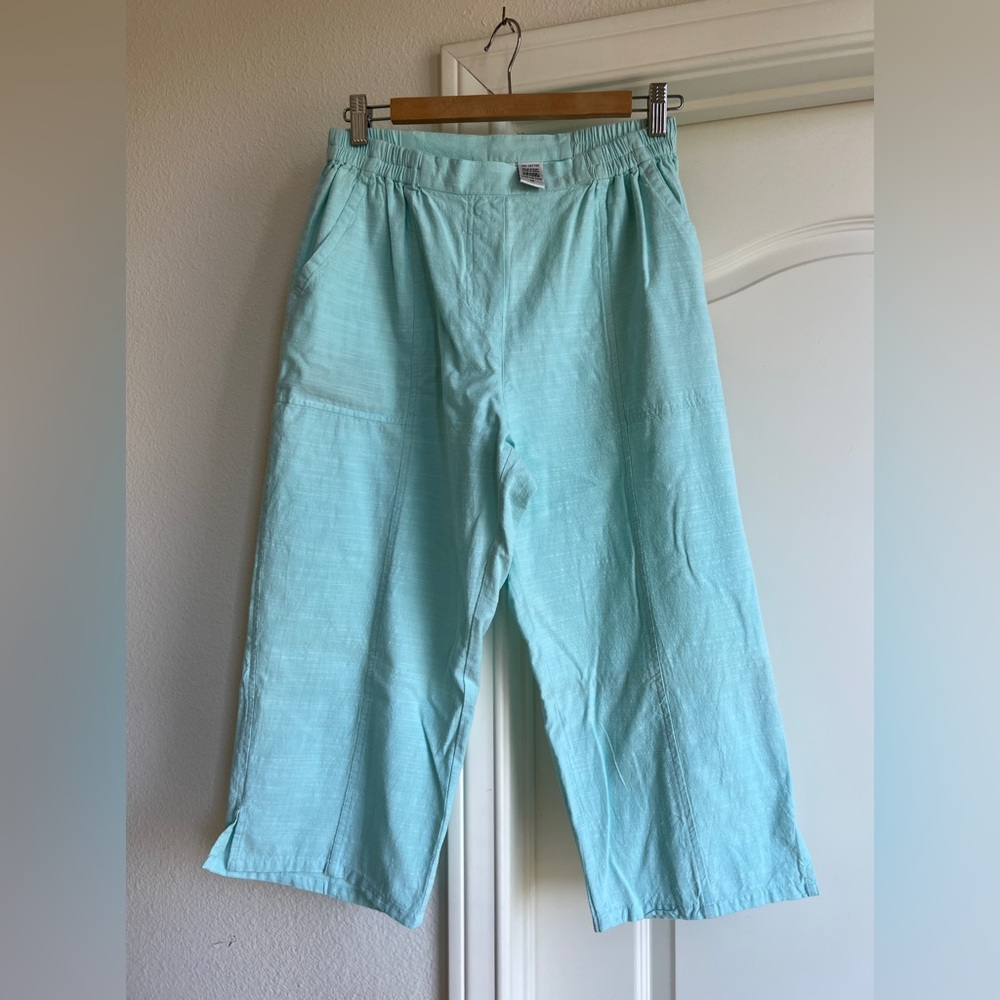 NEW CATHY DANIELS COTTON CAPRIS PANTS